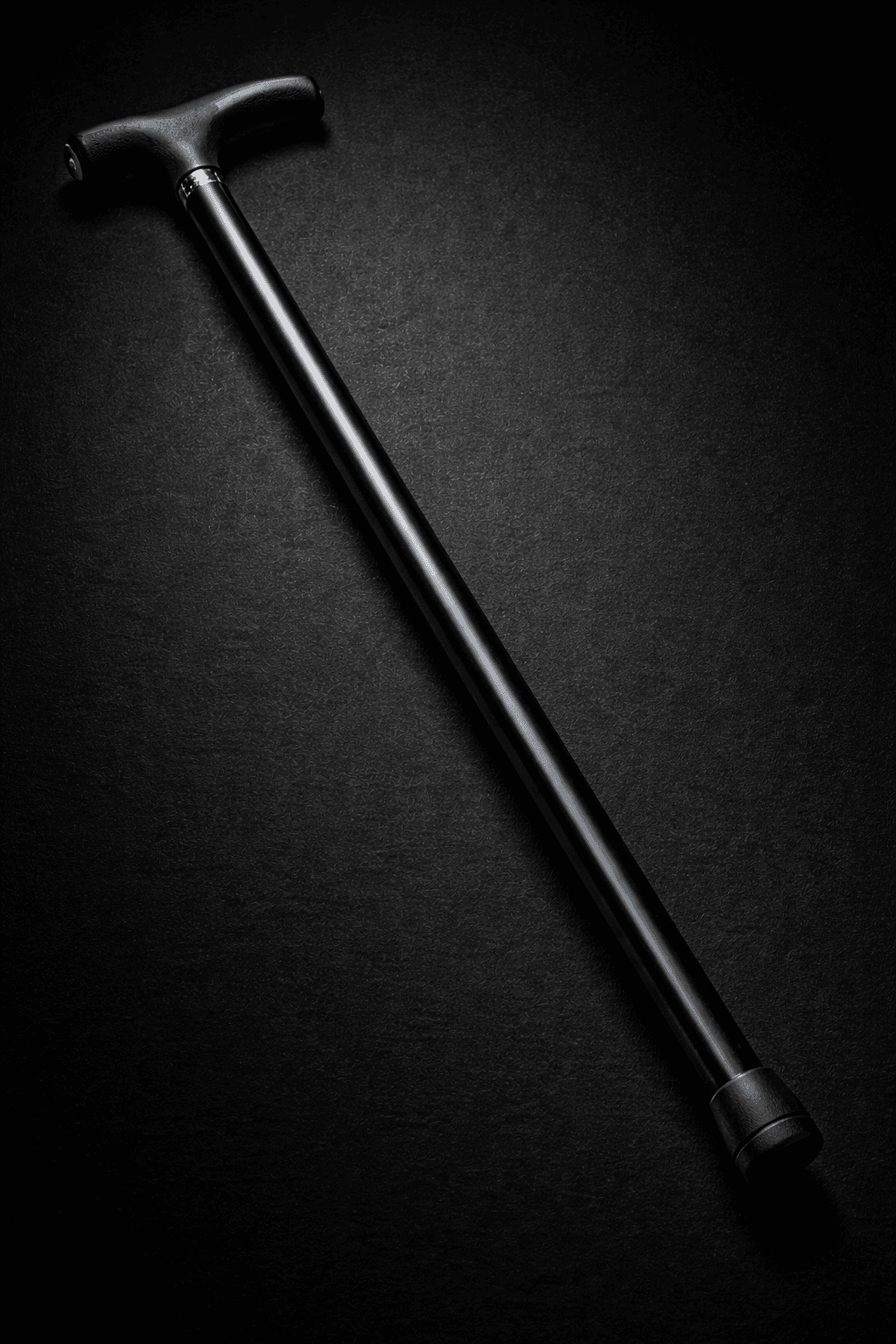 Self Defense Walking Stick flat lay