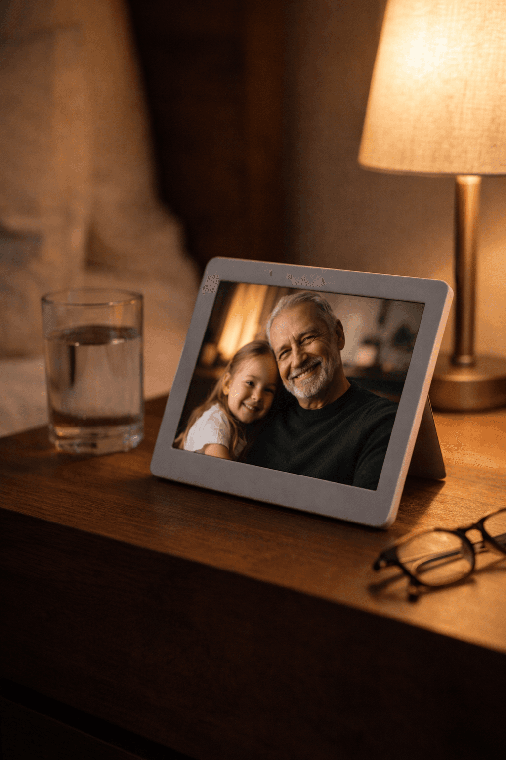 Dock Tablet on nightstand
